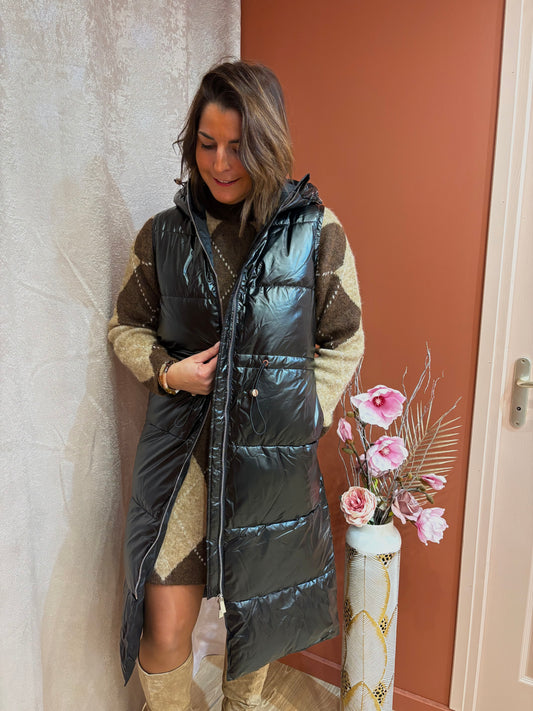 Doudoune noire sans manche