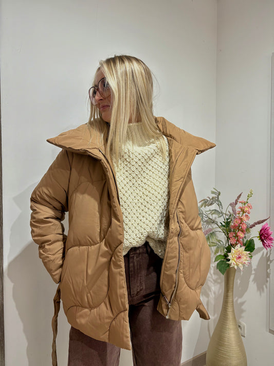 Doudoune camel courte