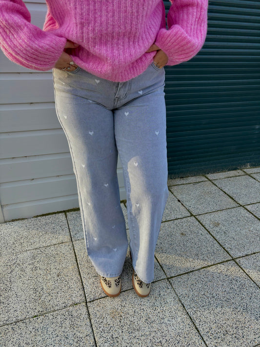 Jean gris coeur