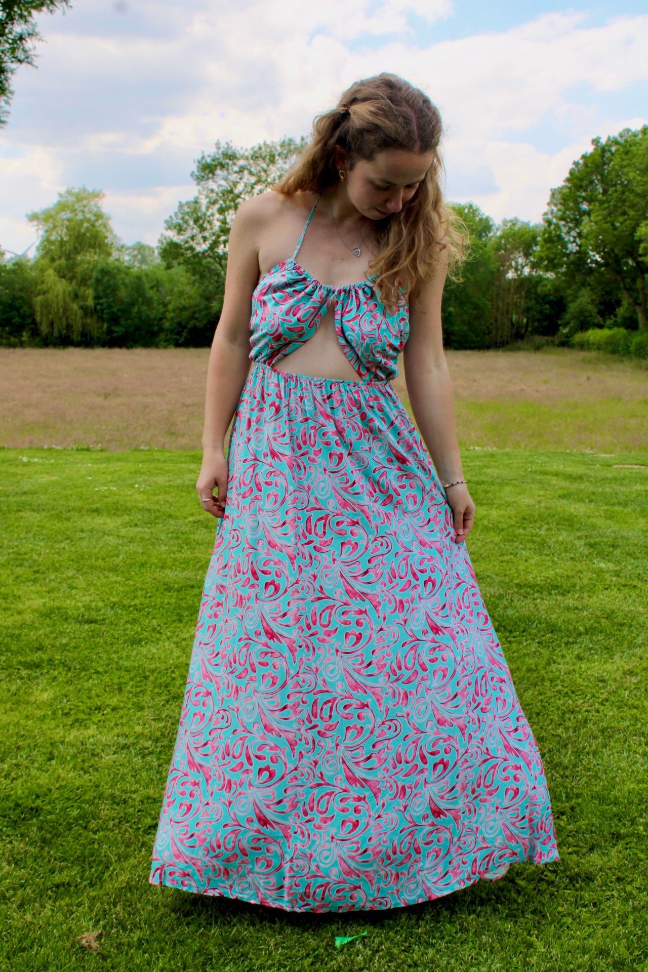 Robe longue "Zoé" coloré