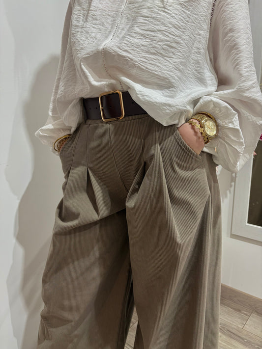 Jupe culotte taupe
