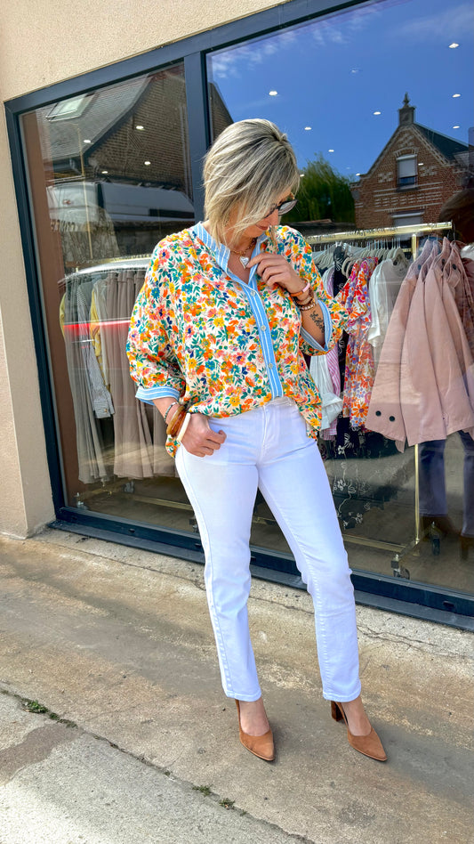 Blouse fluide imprimé fleuri