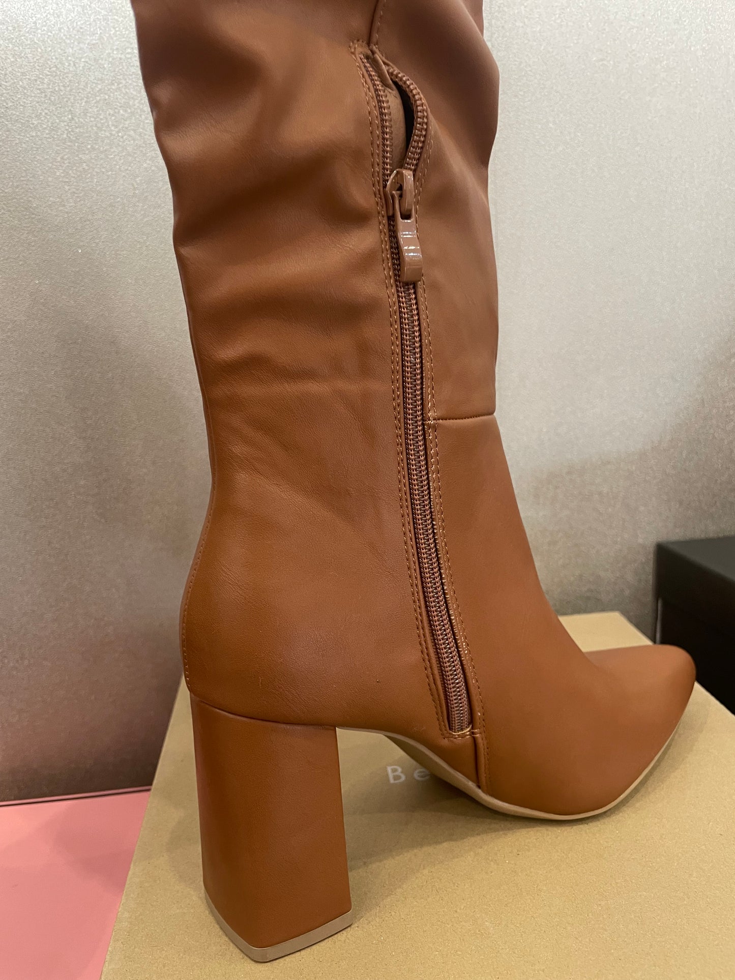 Bottes Camel à talons