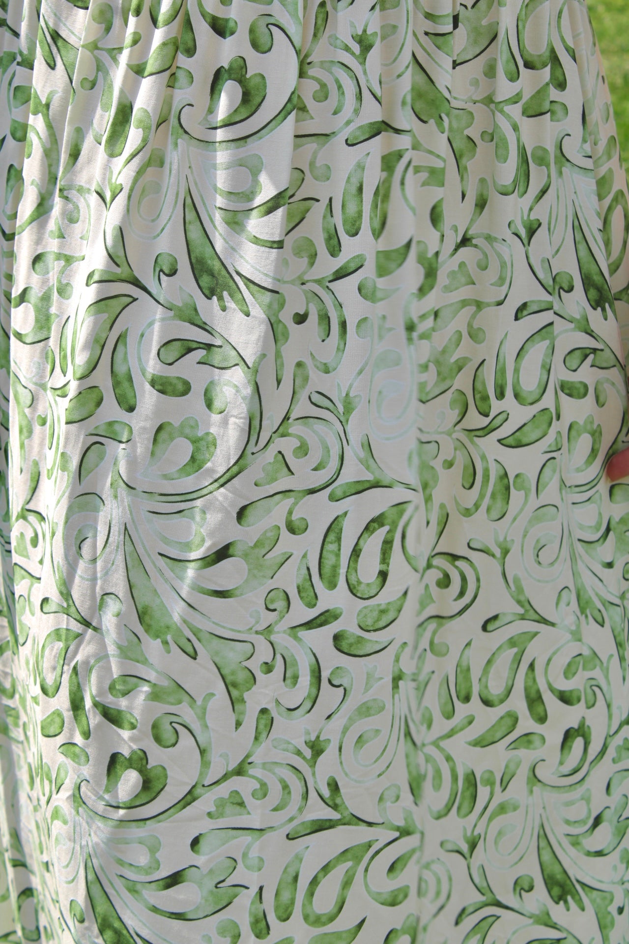 Robe longue "Zoé" verte