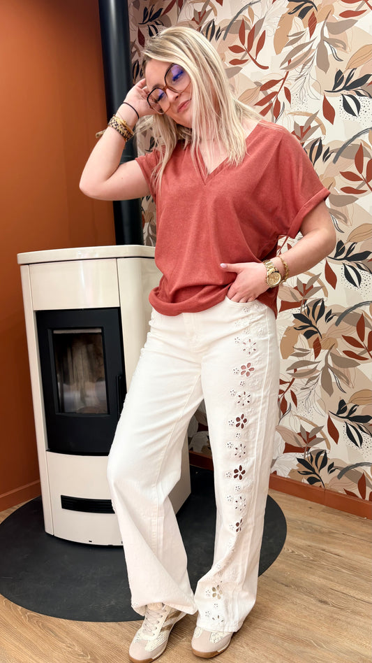 Top col V terracotta