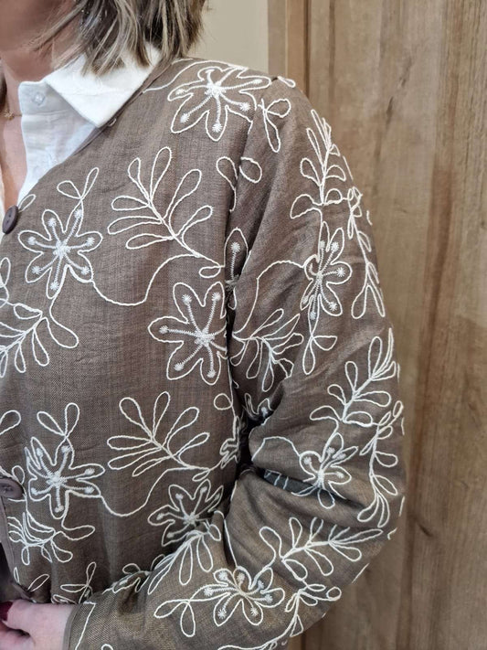 Veste "Faustine" beige