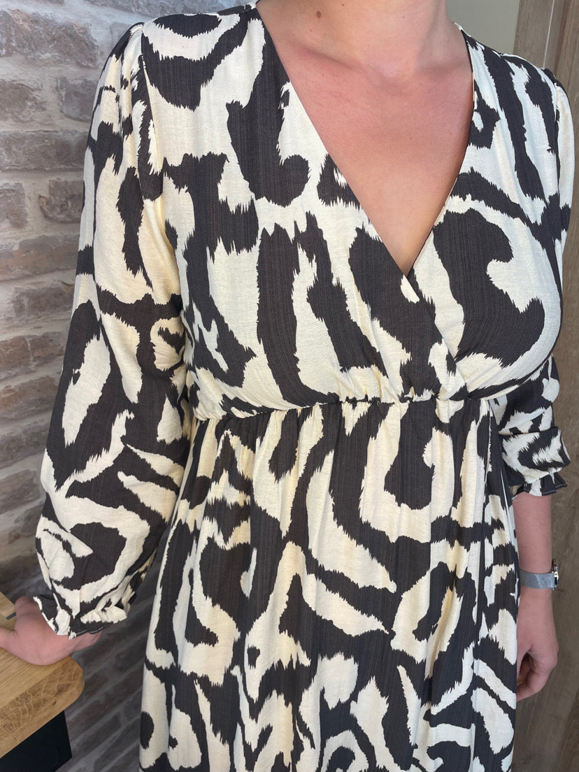 Robe longue à motif
