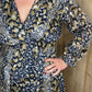 Robe longue bleue