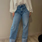 Jean wide leg revers