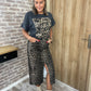 Tshirt gris avec écriture