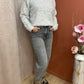 Jean MOM FIT gris