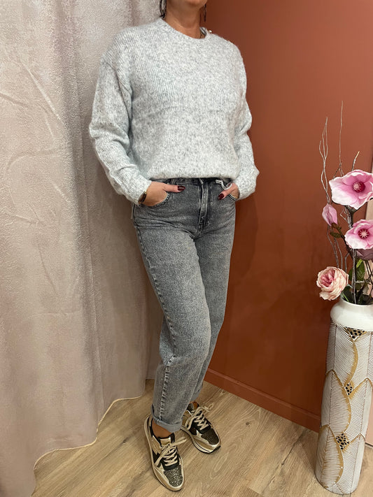 Jean MOM FIT gris