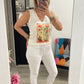 Jean slim blanc