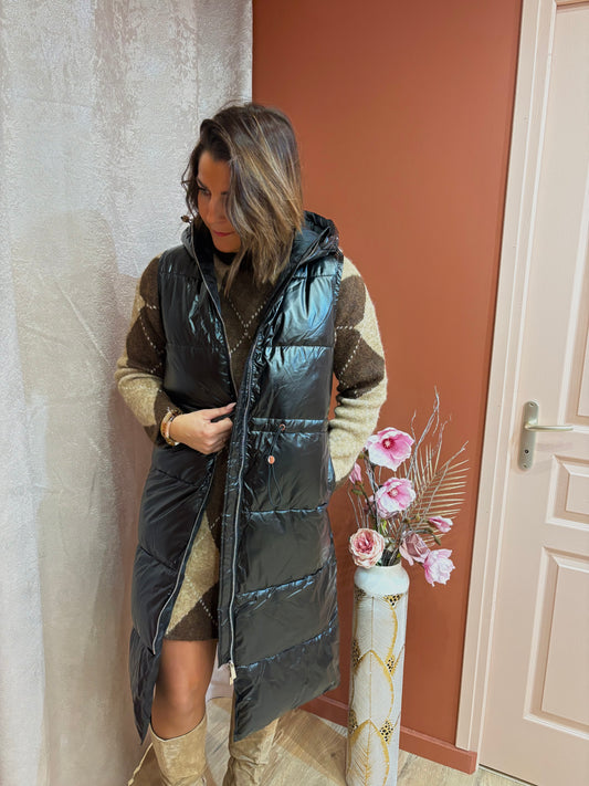 Doudoune noire sans manche