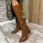 Bottes Camel à talons