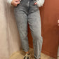 Jean MOM FIT gris
