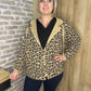 Gilet léopard camel