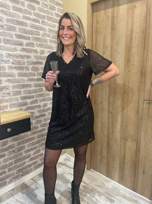 Robe sequin noir