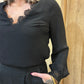 Blouse "Alba" noire