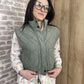Veste sans manche kaki