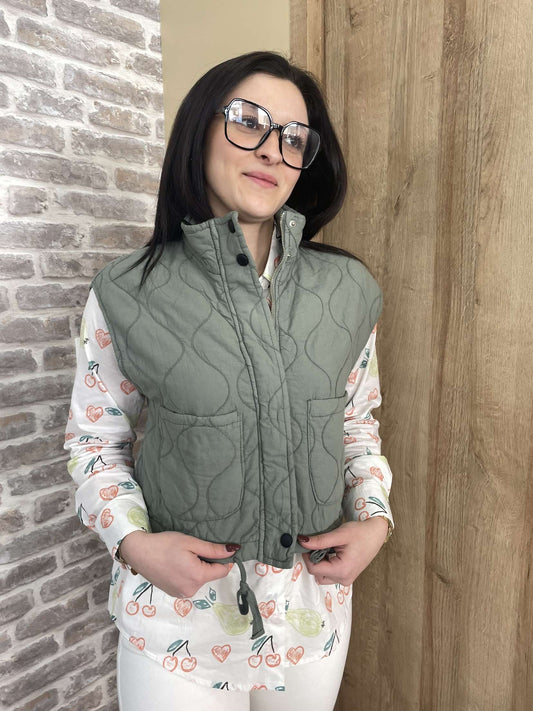 Veste sans manche kaki