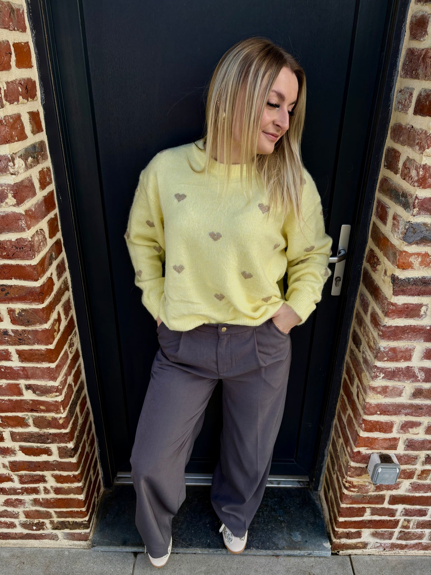 Pantalon fluide gris