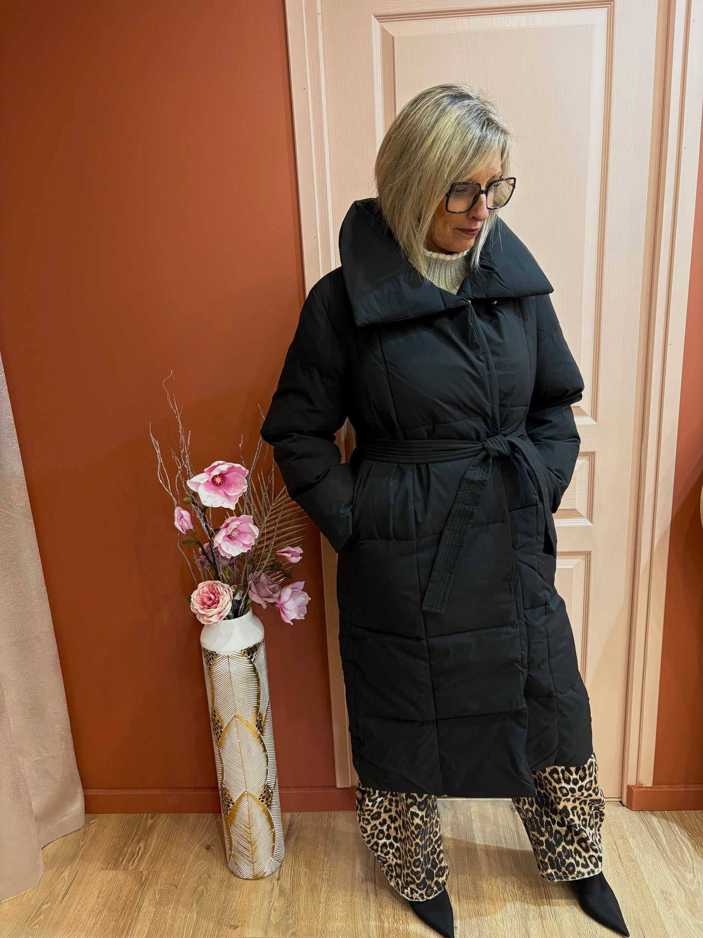 Doudoune longue noire