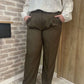 Pantalon large marron CURVE