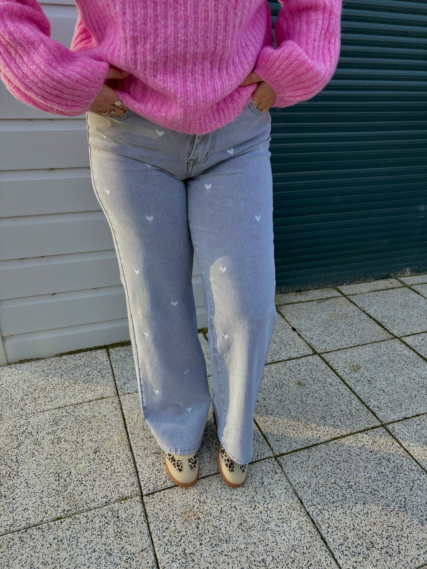 Jean gris coeur
