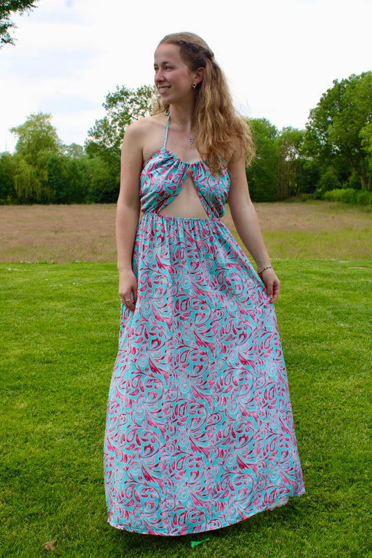 Robe longue "Zoé" coloré