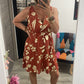 Robe courte terracotta