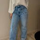 Jean wide leg revers