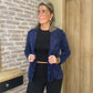 Blazer en velours marine