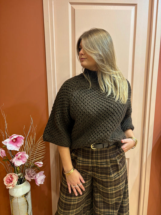Pull bouclette chocolat