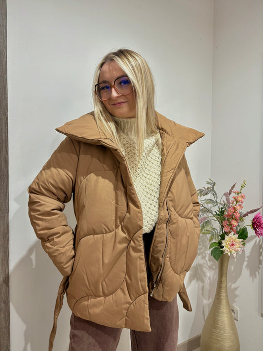 Doudoune camel courte