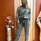 Gilet gris sequin
