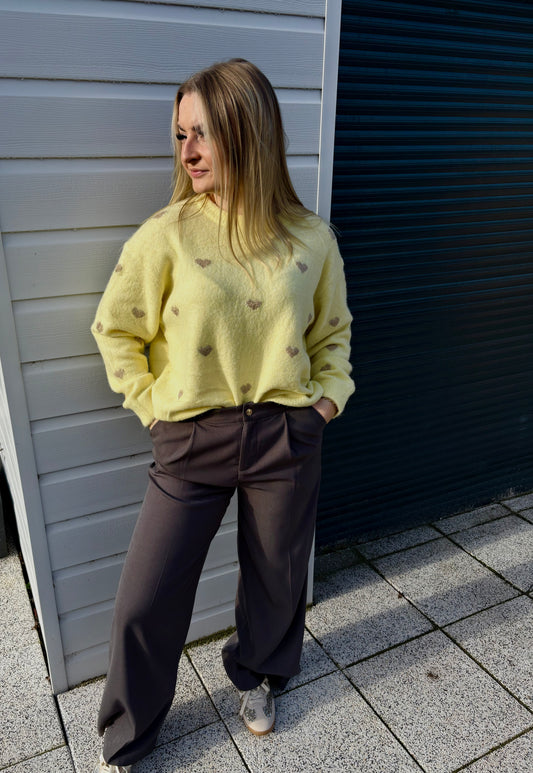 Pantalon fluide gris