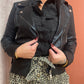 Veste suédine noire