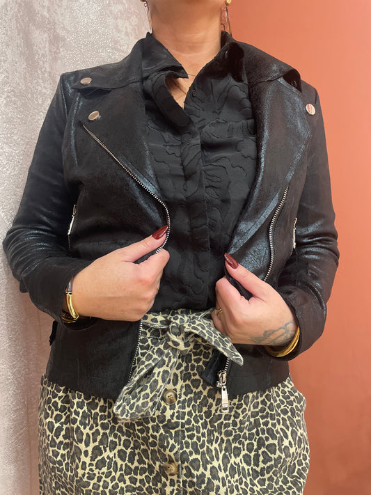 Veste suédine noire