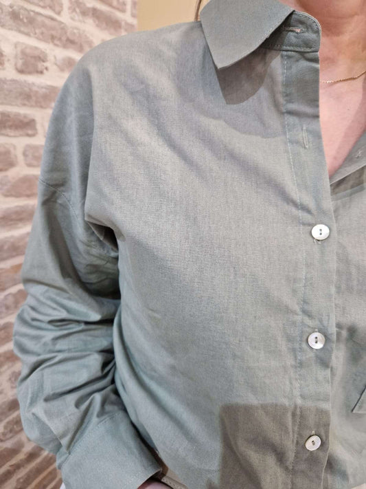 Chemise kaki unie