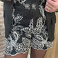 Short sequin noir et blanc