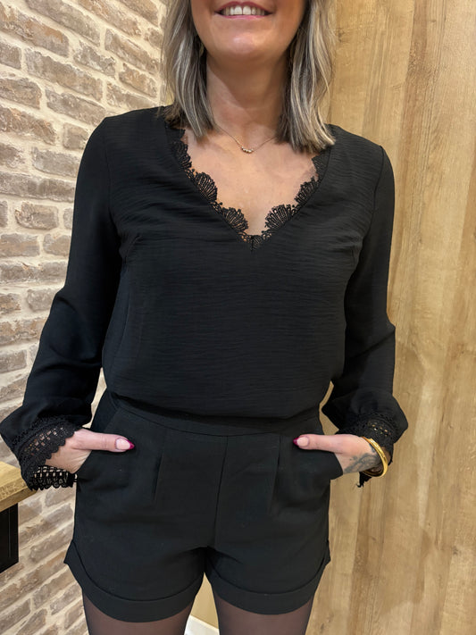 Blouse "Alba" noire