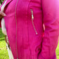 Veste "Alia" en suédine fushia