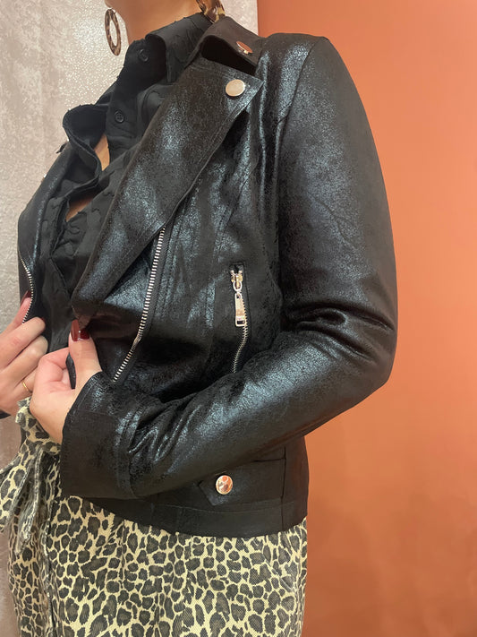 Veste suédine noire