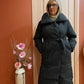 Doudoune longue noire