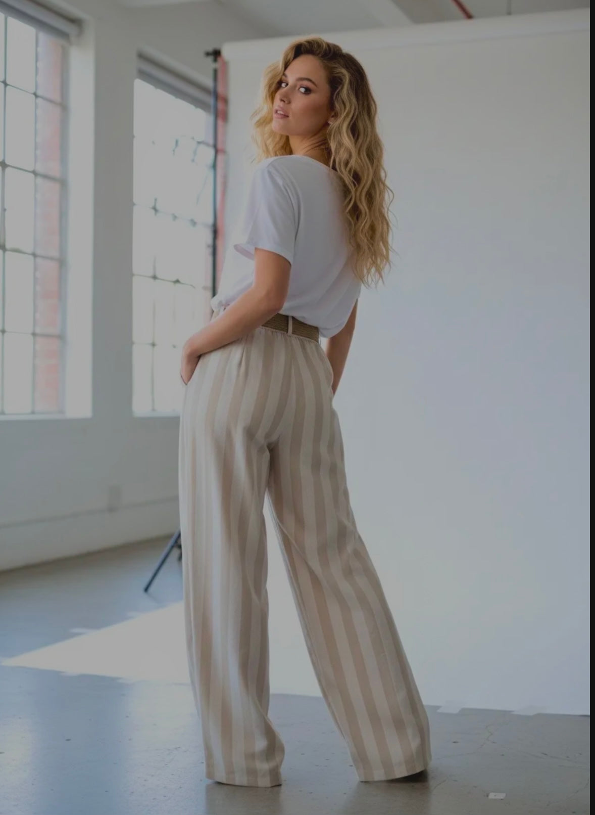 Pantalon rayé