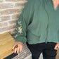 Blouse verte gaze de coton