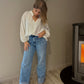 Jean wide leg revers