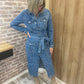 Robe longue en jean