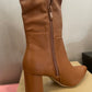Bottes Camel à talons